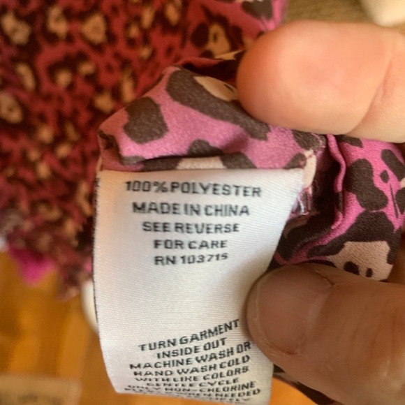 Nanette Lenore tassel front animal print blouse. Wornnonce - Picture 6 of 6